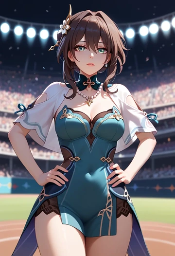 star rail,ruan mei,athletic  - AI generated anime art